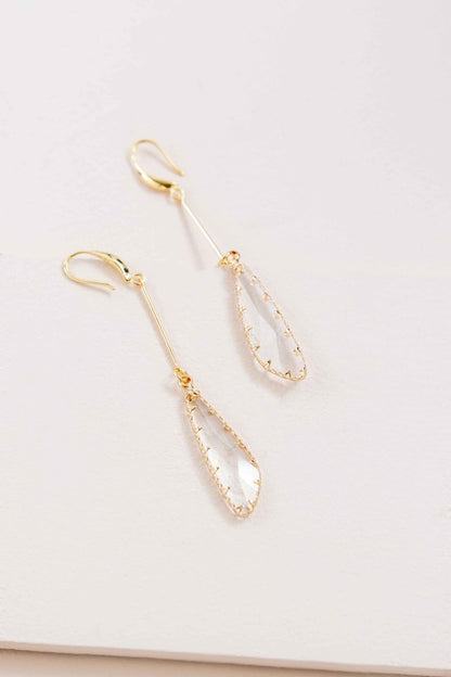 Crystal Clear Hook Earrings