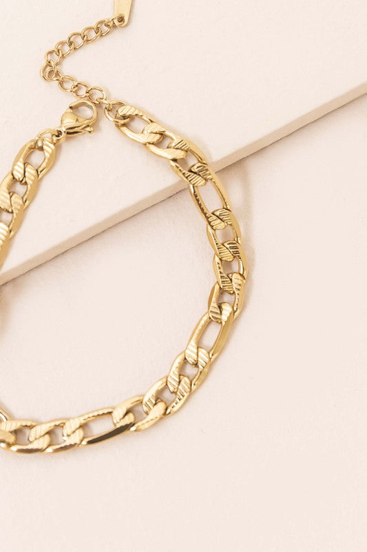 Thick and Thin Chain Bracelet - A Little More Boutique