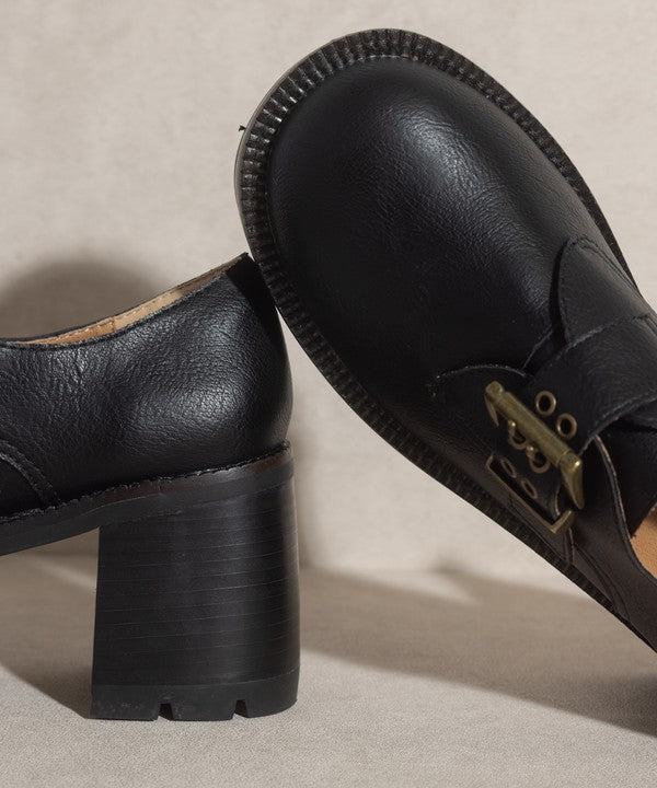 OASIS SOCIETY Sarah - Buckled Platform Loafers - A Little More Boutique