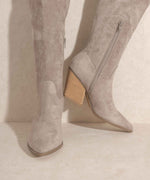 Lacey - Knee High Western Boots - A Little More Boutique