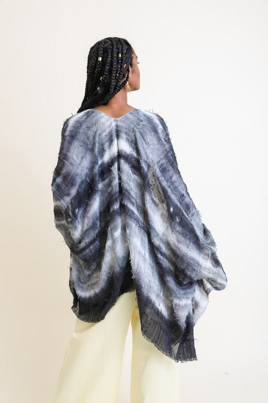 Horizontal Dip Dye Kimono - A Little More Boutique