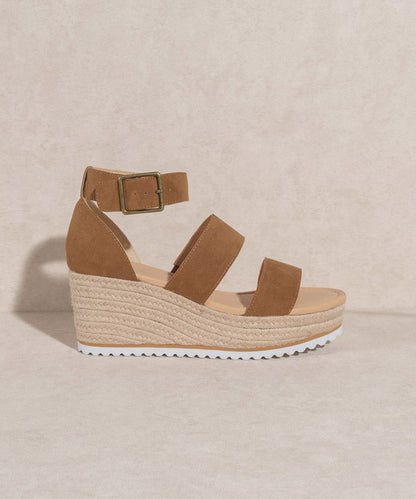 Slyvie - Double Strap Wedge Heel - A Little More Boutique