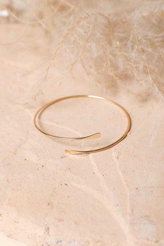 Minimal Arm Cuff/Bangle - A Little More Boutique