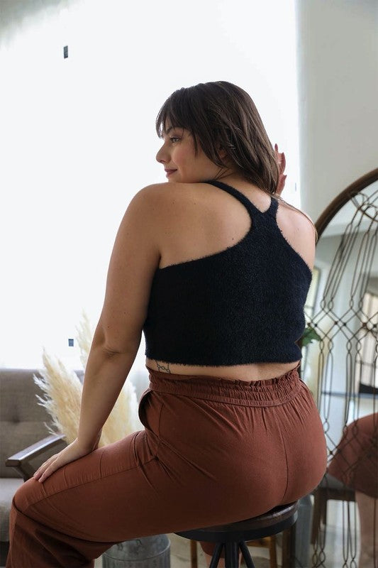 Plus Size Racerback Cozy Lounge Brami - A Little More Boutique