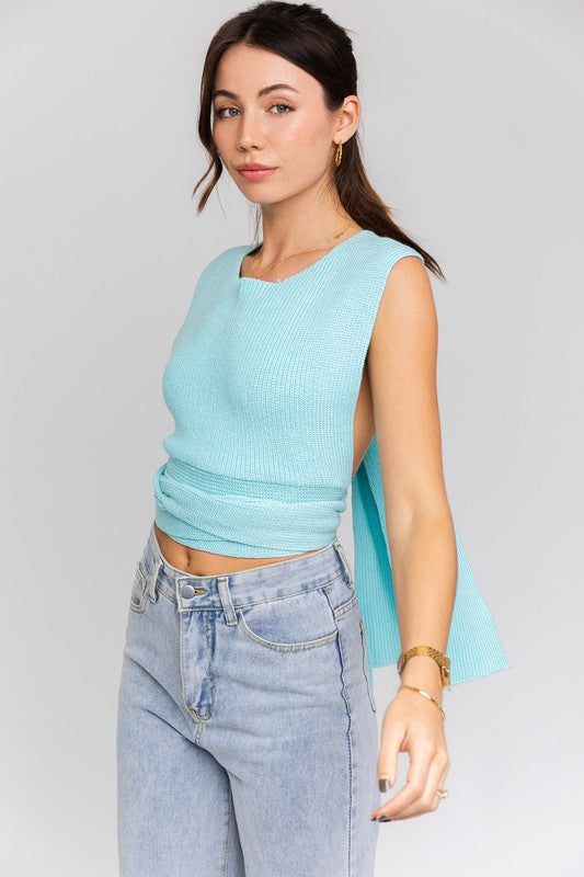 Convertible sweater tank