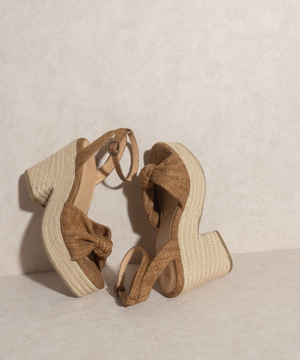 OASIS SOCIETY Mackenzie - Espadrille Wedge Sandal - A Little More Boutique