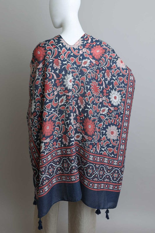 Touch of Morroco Tapestry Tassel Kimono - A Little More Boutique