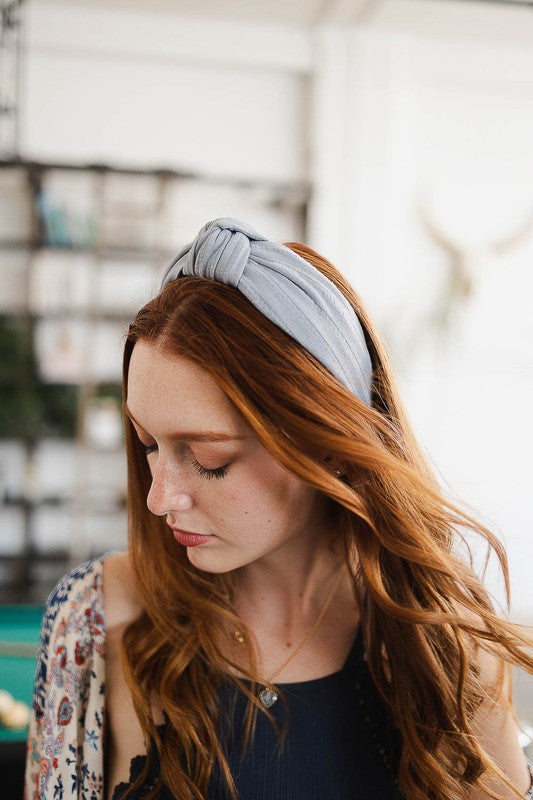 Wide Stripe Topknot Headband - A Little More Boutique