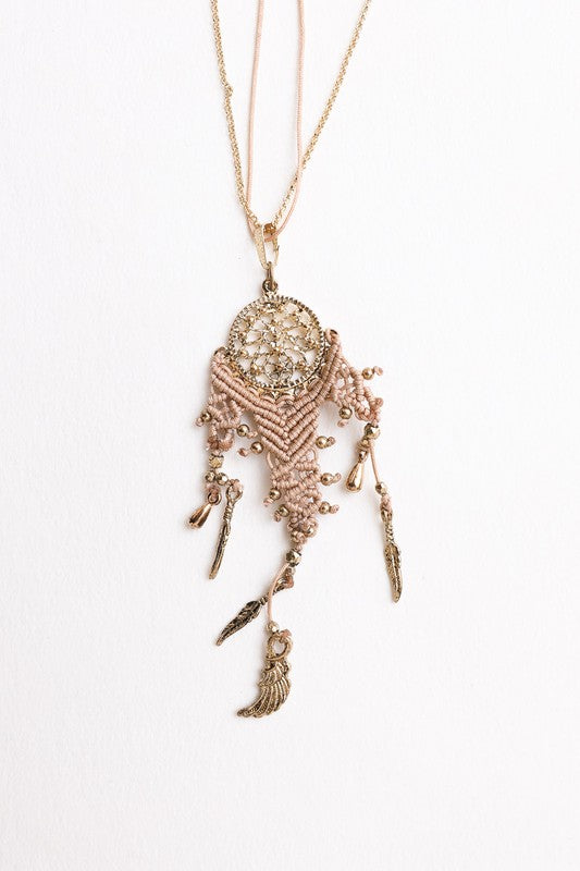 Dream Weave Medallion Necklace - A Little More Boutique
