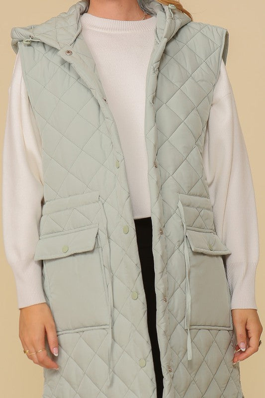 Haileys oversized hoodie vest