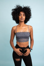 Wide Lace Bandeau - A Little More Boutique