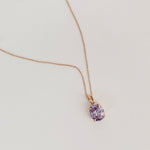 Confection Purple Crystal Necklace