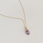 Confection Purple Crystal Necklace