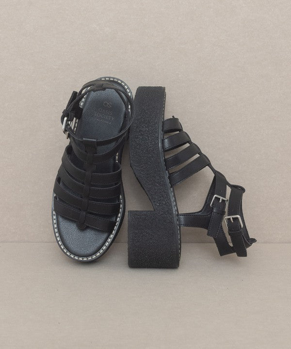 Lindsey - Platform Gladiator Sandal - A Little More Boutique