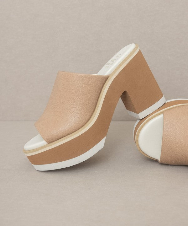 Maren - Layered Platform Heel Slides - A Little More Boutique