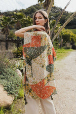 Allover Floral Print Kimono - A Little More Boutique