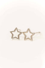 Star Outline Stud Earrings