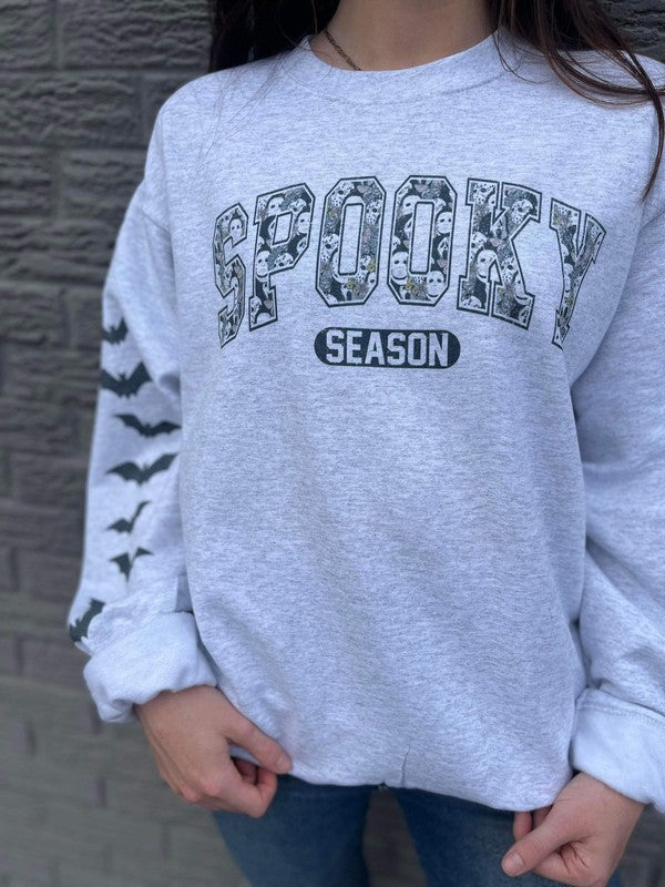 Spooky Season Bat Sweatshirt - A Little More Boutique
