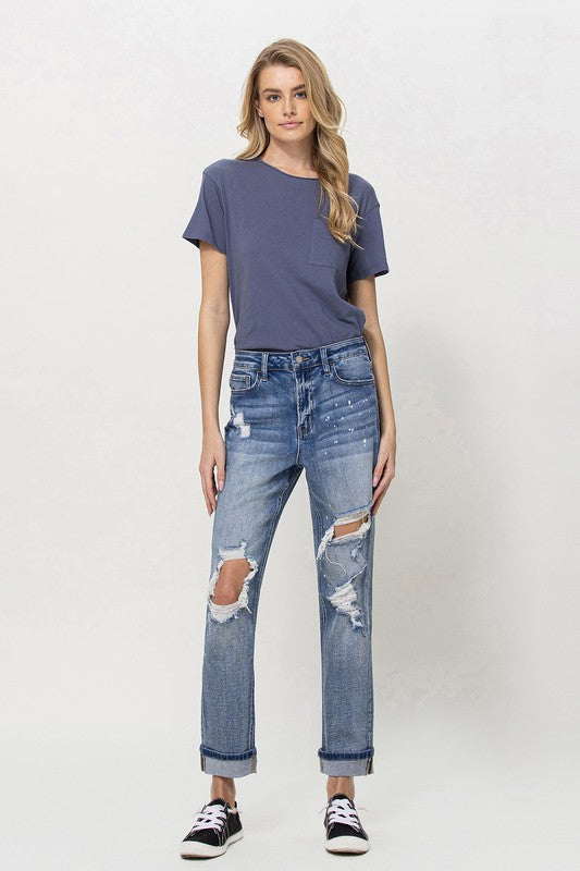 Stretch boyfriend distressed