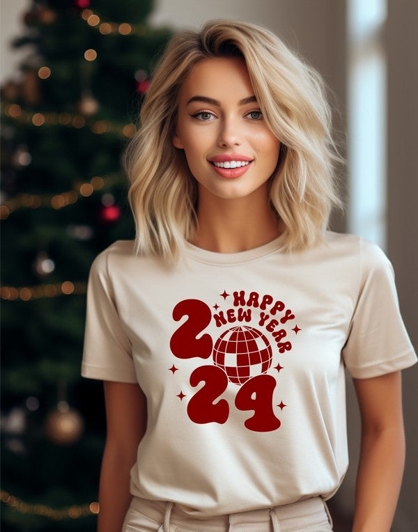 2024 Disco Ball New Year's Eve Graphic Tee