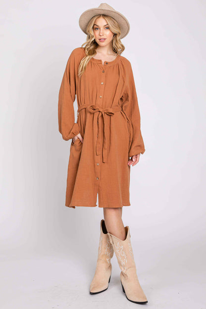 Raglan Sleeve Dress