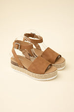 Espadrille ankle strap sandal