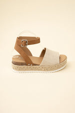 Espadrille ankle strap sandal