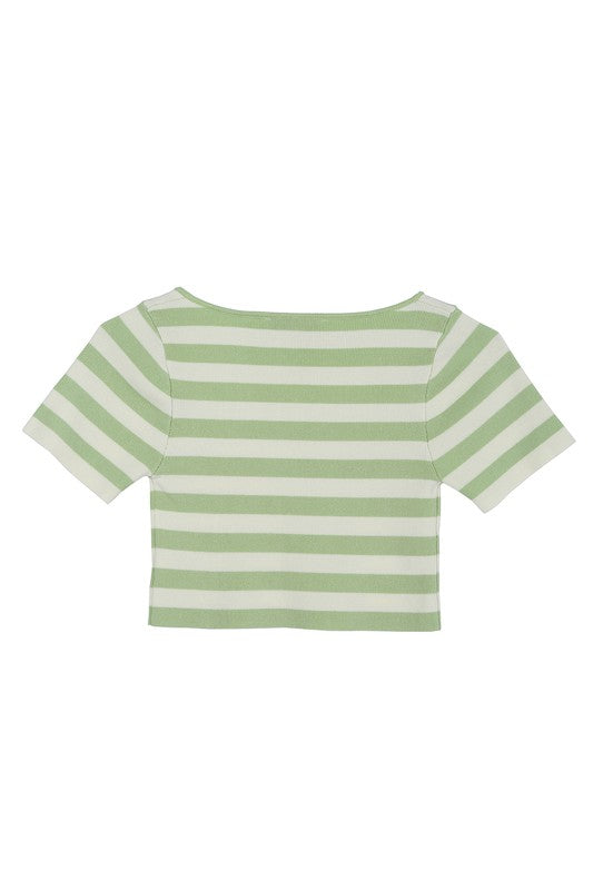 Stripe pullover shirt - A Little More Boutique