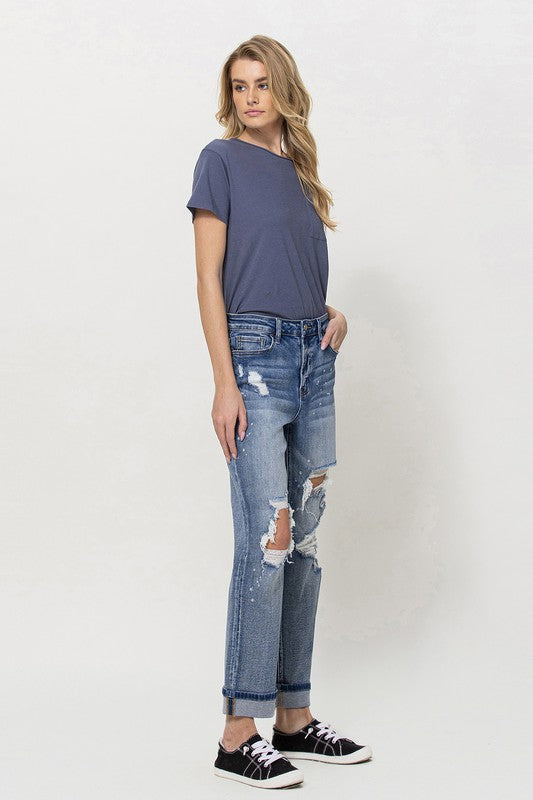 Stretch boyfriend distressed