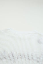 White Merry & Bright Round Neck Casual Sweater