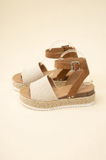 Espadrille ankle strap sandal