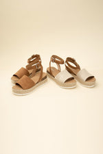 Espadrille ankle strap sandal