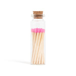 Bubblegum Pink Matches in Small Corked Vial