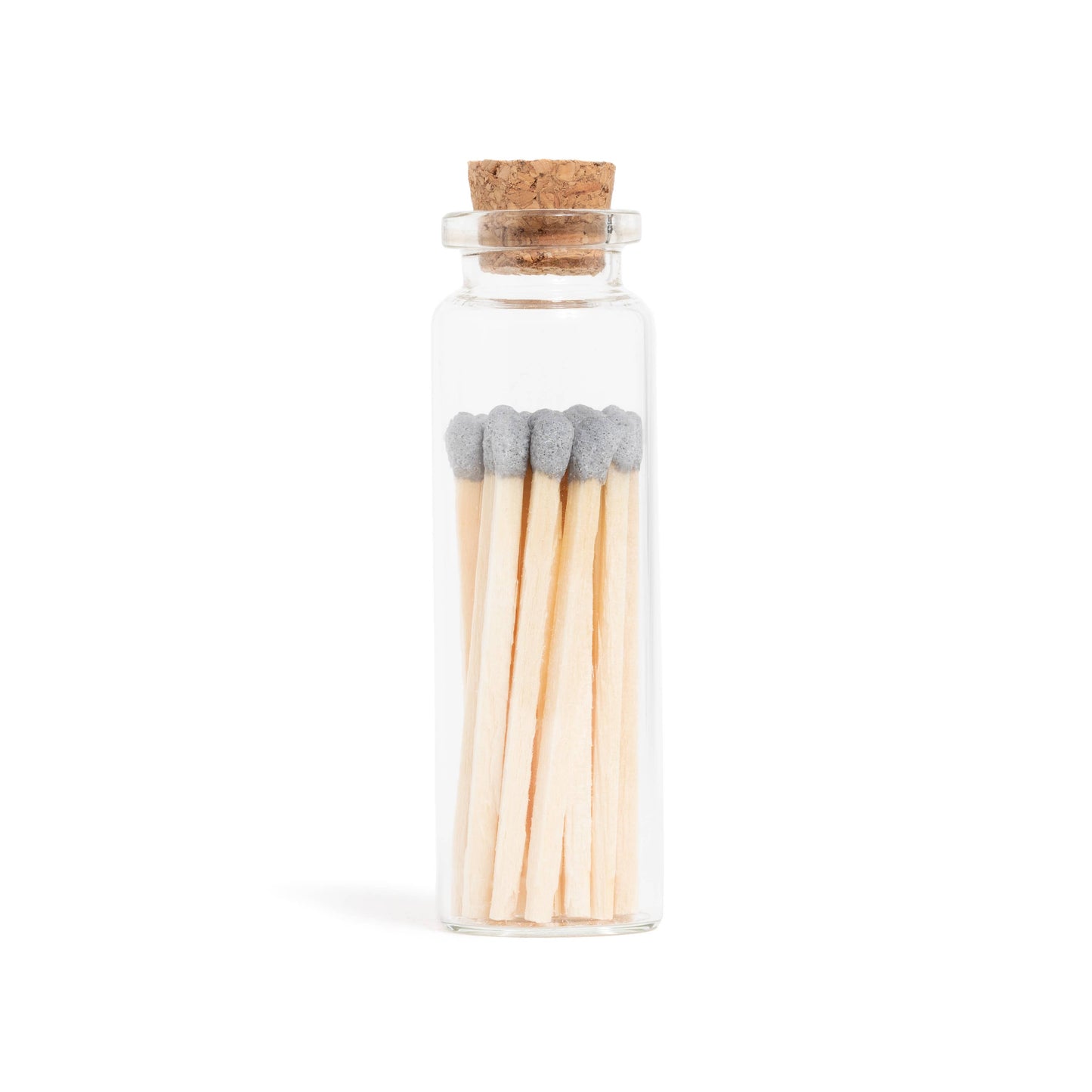 Grey Matches in Small Corked Vial
